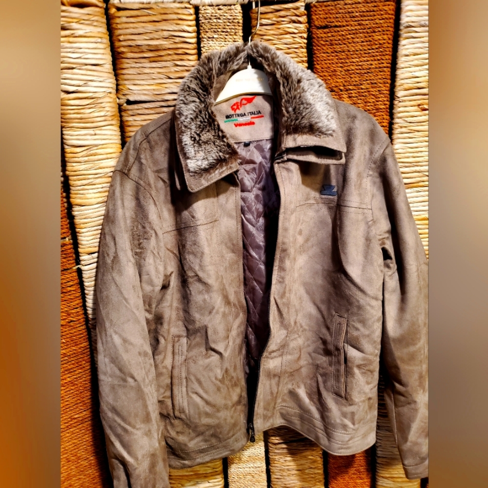 Italian luxury dress suede bomber